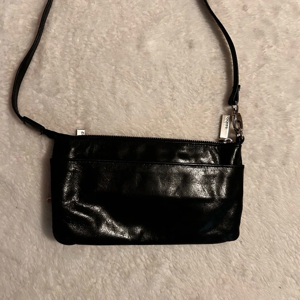 Vintage Hobo crossbody convertible Black Leather bag - Picture 2 of 10